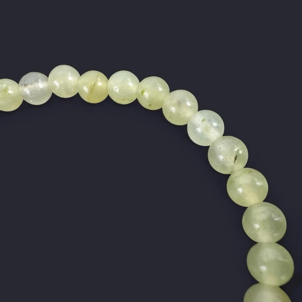 Quartz Gemstone Bead Bracelet 6mm